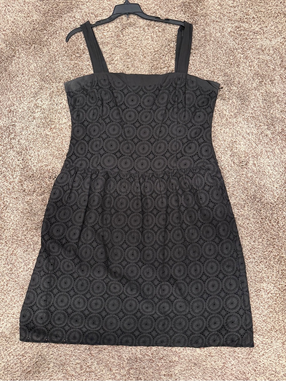 Apostrophe Black Eyelet A-Line Sundress - Women